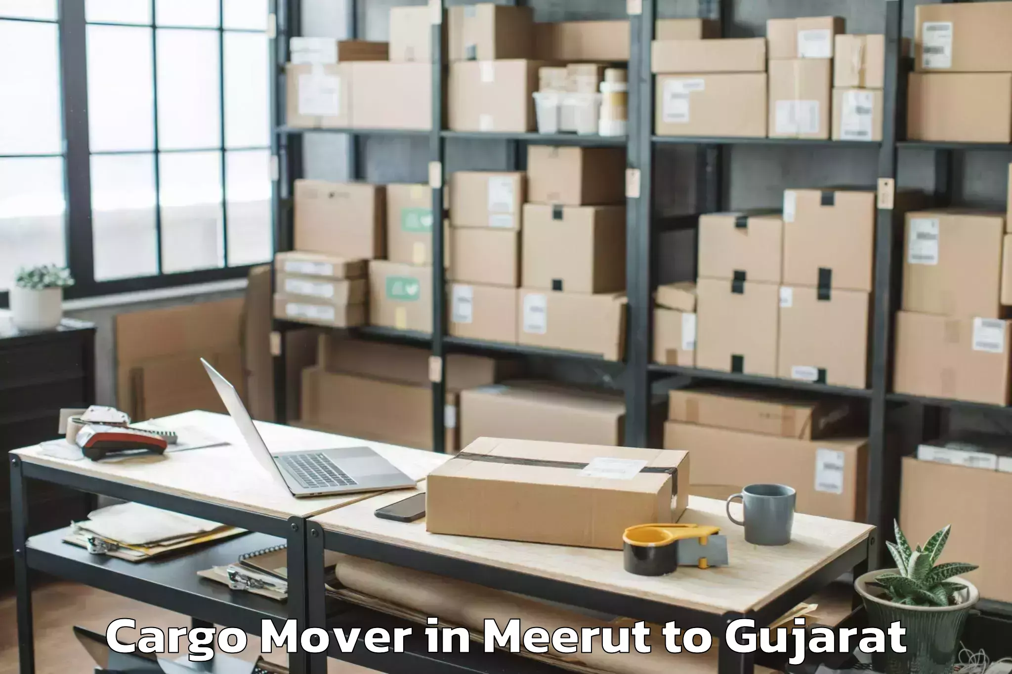 Book Meerut to Virpur Cargo Mover Online